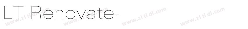 LT Renovate字体转换